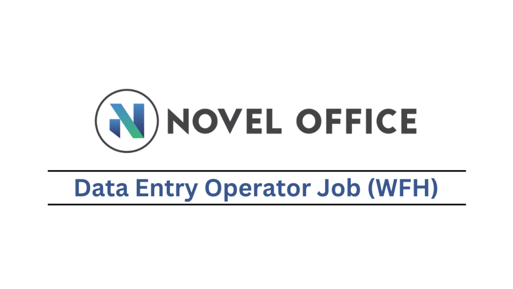 Novel Office Job | Data Entry Operator ( WFH ) - Amir Sohel