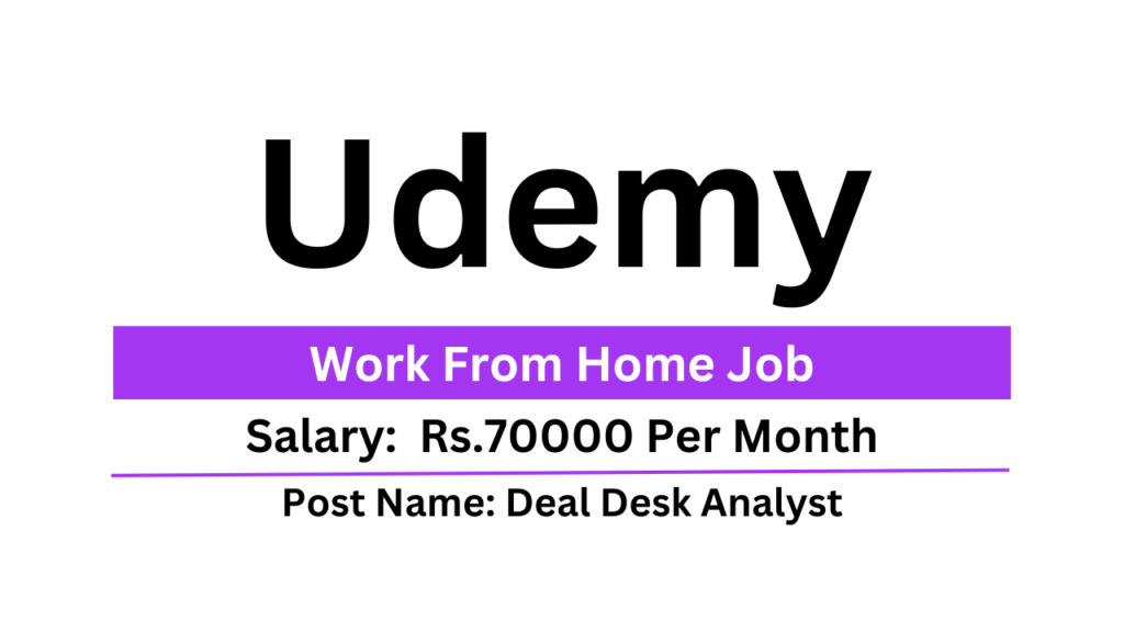 Udemy Is Hiring Work From Home Job Deal Desk Analyst Apply Now