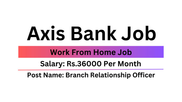 Axis Bank Job