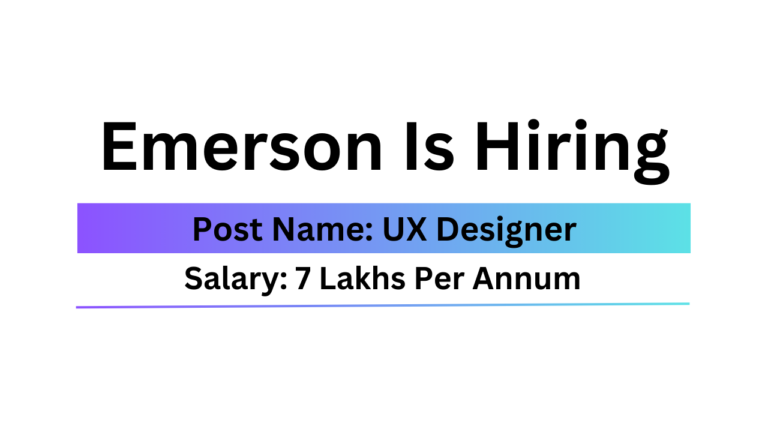 Emerson Is Hiring