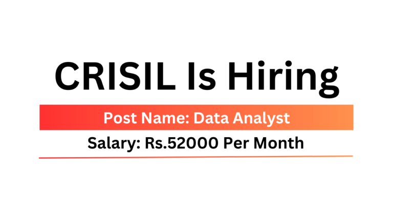 CRISIL Is Hiring