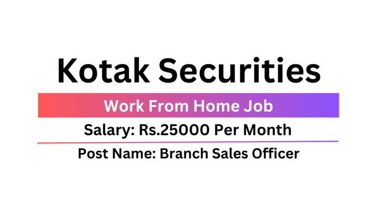 Kotak Securities Job