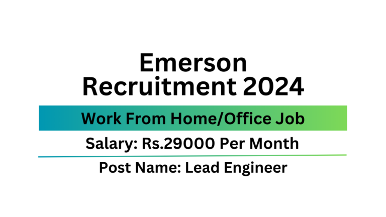 Emerson Recruitment 2024