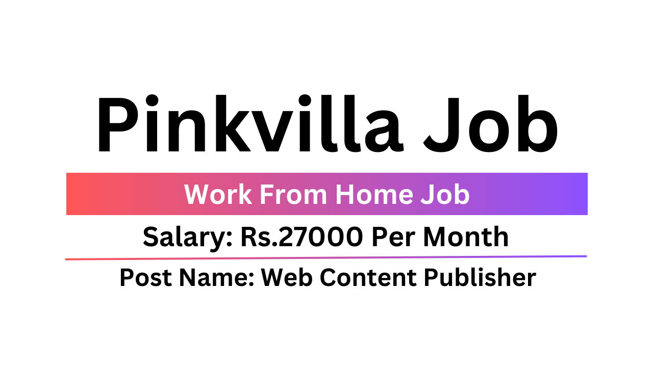 Pinkvilla Job