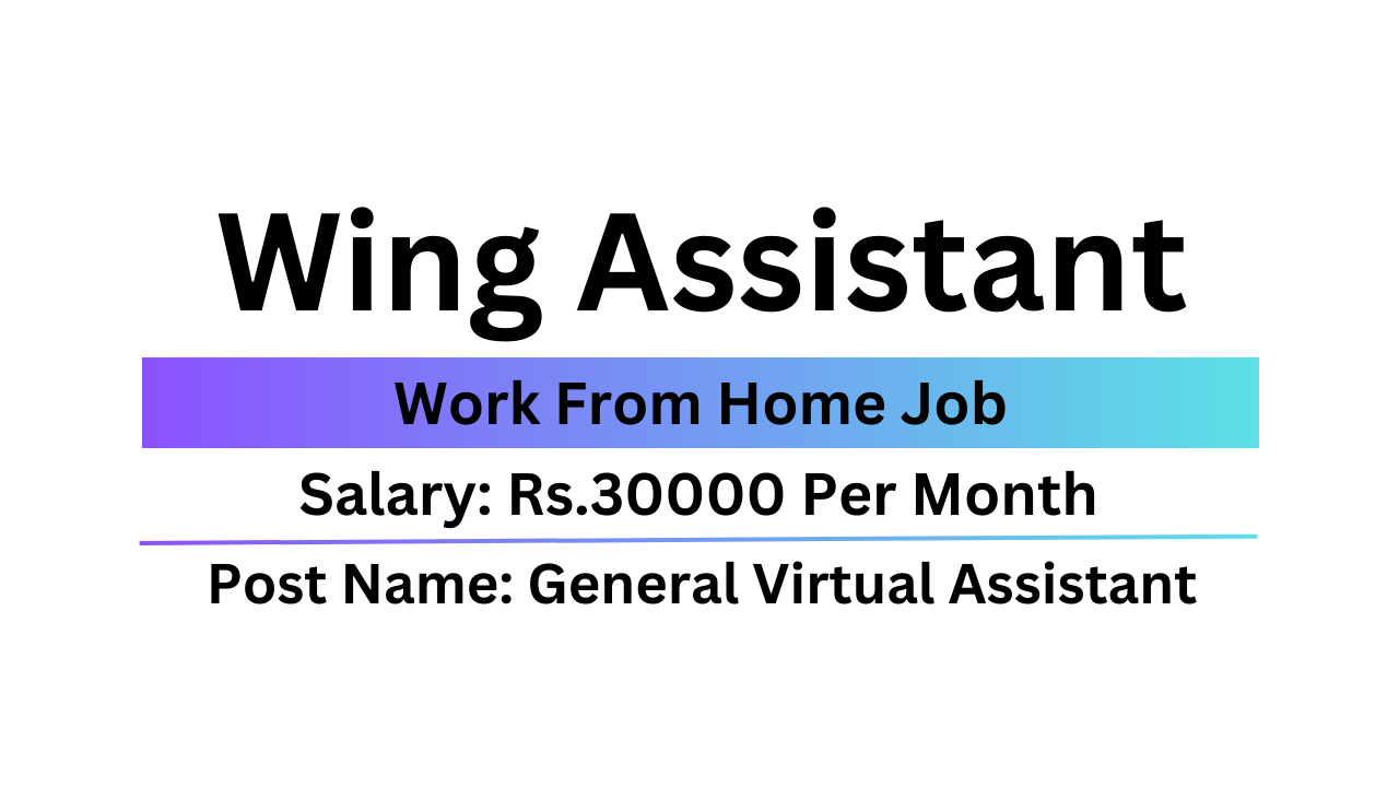 Wing Assistant Recruitment 2024