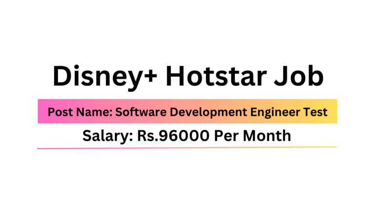 Disney+ Hotstar Job
