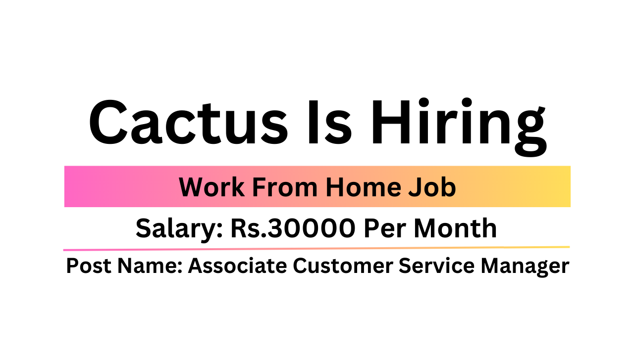 Cactus Is Hiring