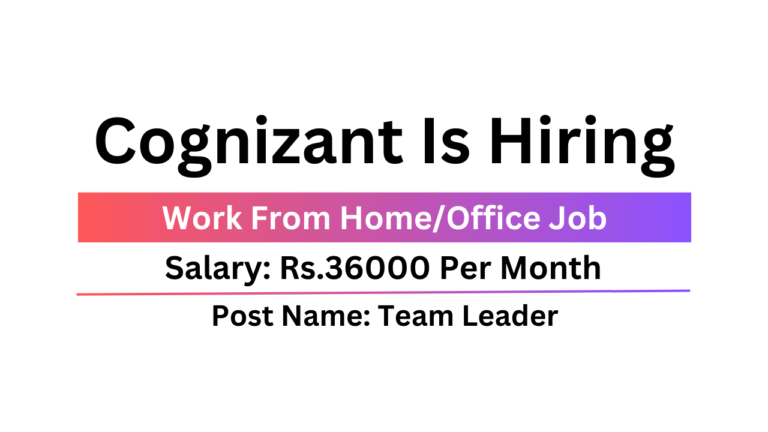 Cognizant Is Hiring 2