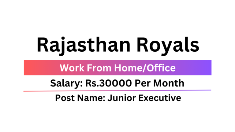 Rajasthan Royals Is Hiring