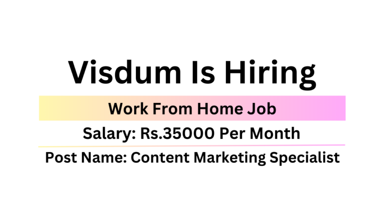 Visdum Is Hiring