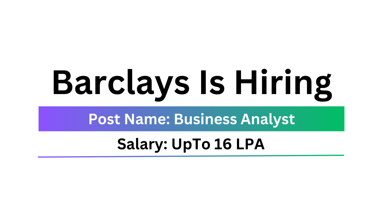 Barclays Is Hiring