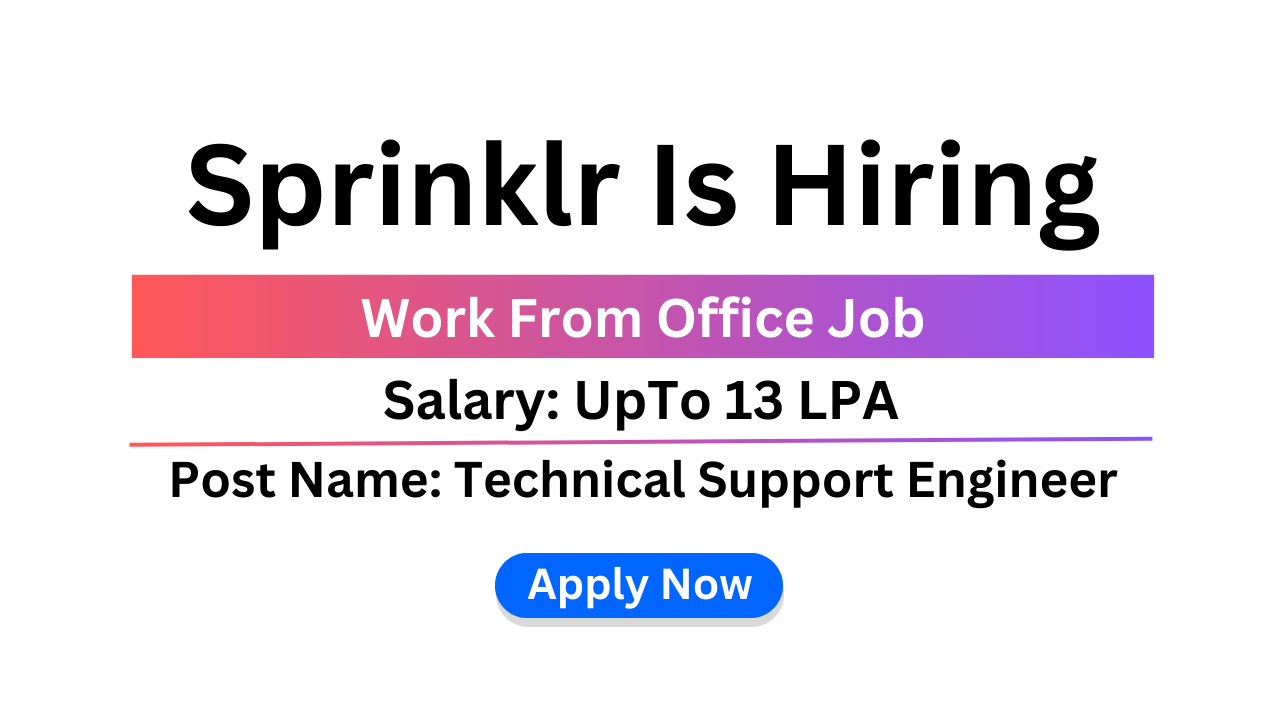 Sprinklr Is Hiring