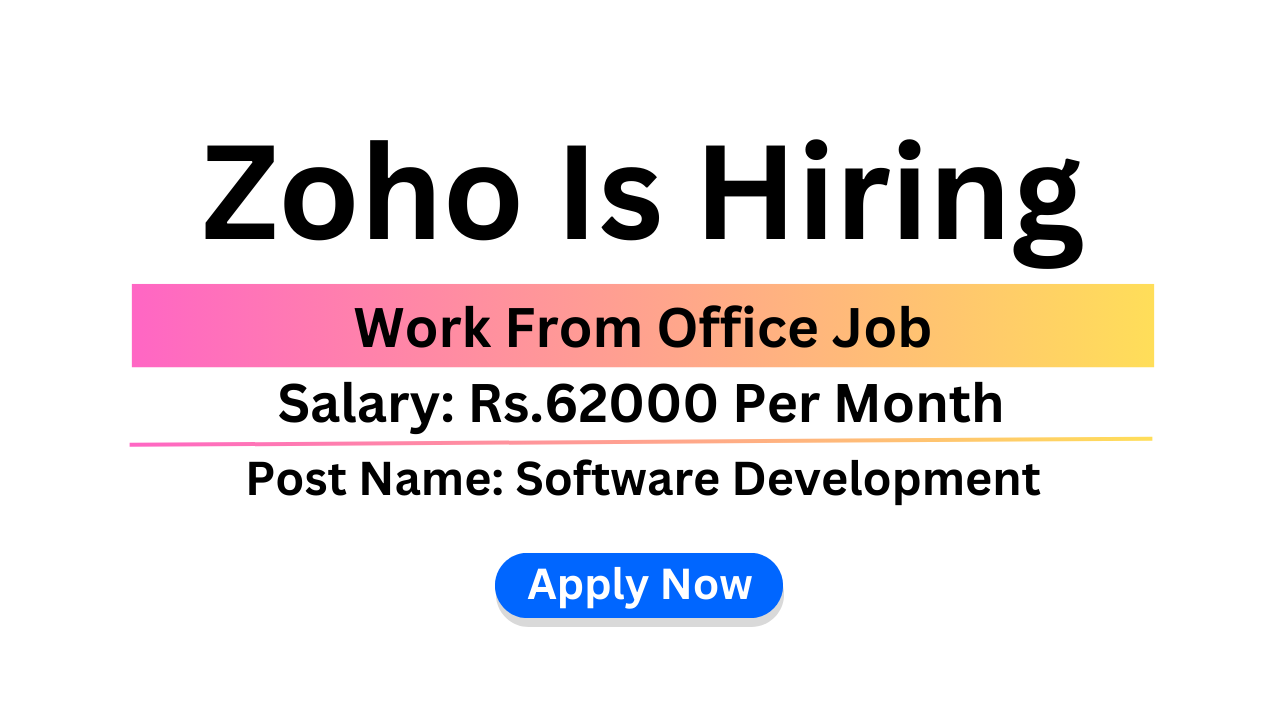 Zoho Is Hiring