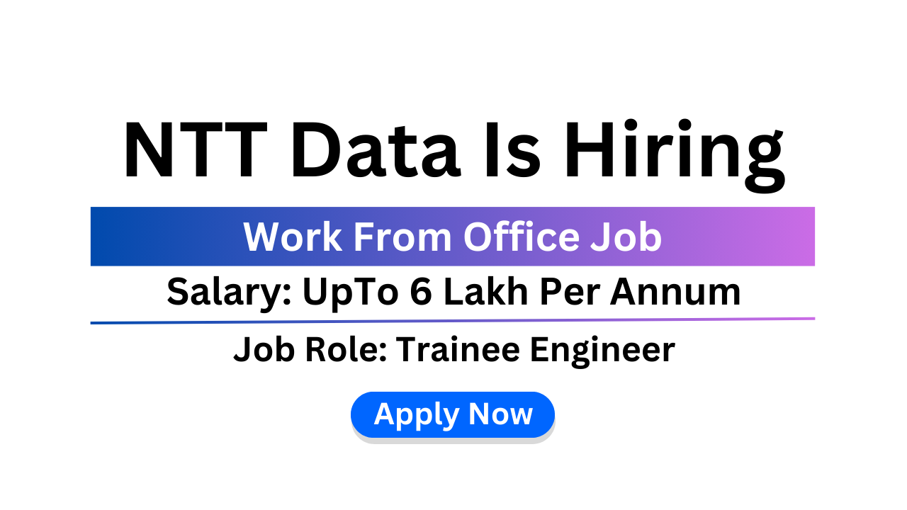 NTT Data Is Hiring