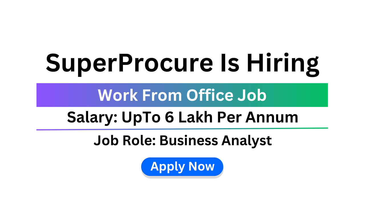 SuperProcure Is Hiring