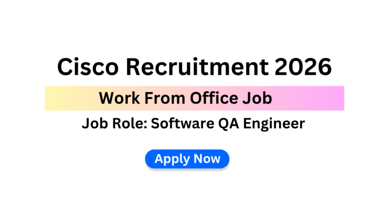 Cisco Recruitment 2026