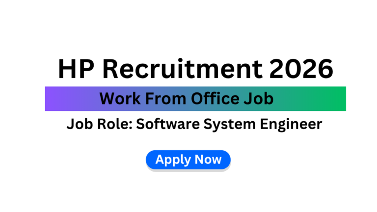 HP Recruitment 2026