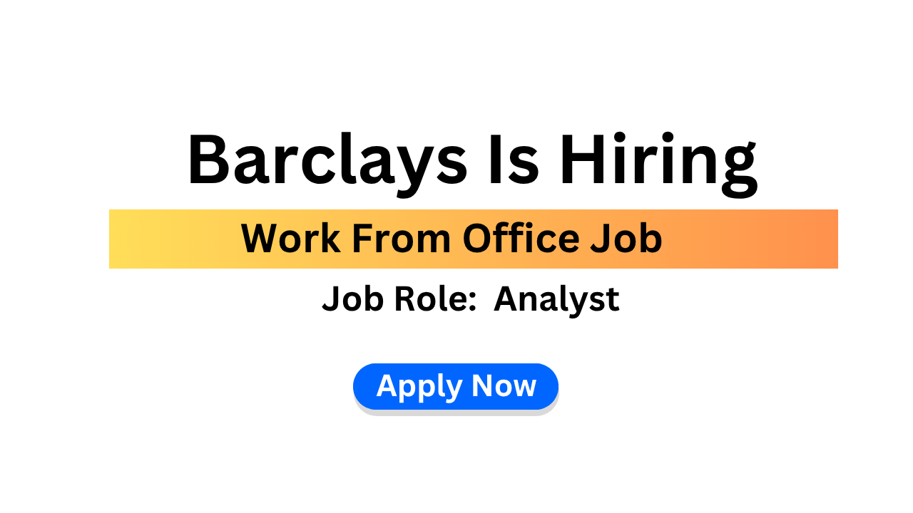 Barclays Recruitment 2026
