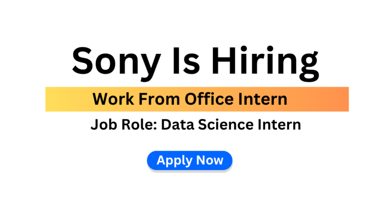 Sony Internship